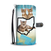 Amazing Bengal Cat Print Wallet CaseOH State