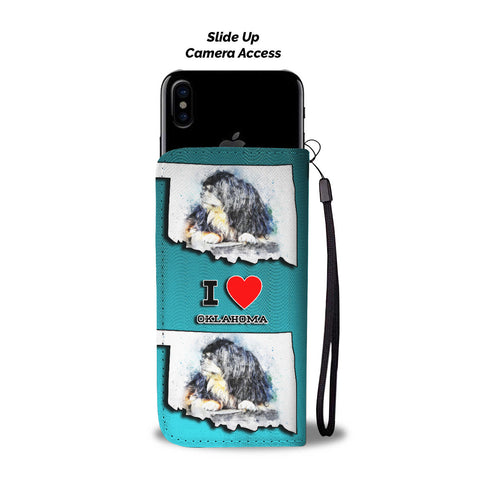 Tibetan Spaniel Dog Art Print Wallet CaseOK State