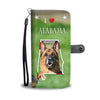 Cute German Shepherd Print Wallet CaseAL State