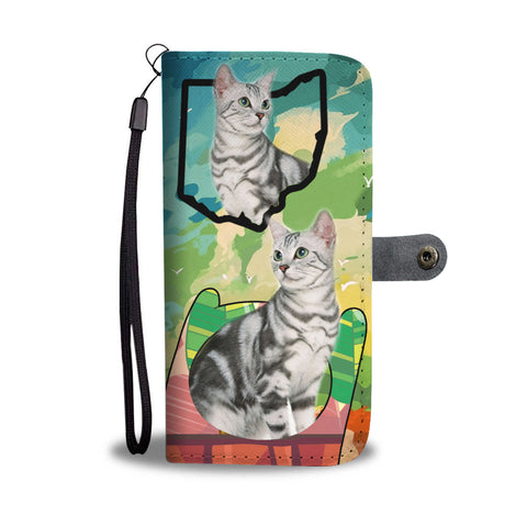 Amazing American Shorthair Cat Print Wallet CaseOH State