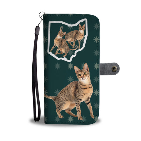 Savannah Cat Print Wallet CaseOH State