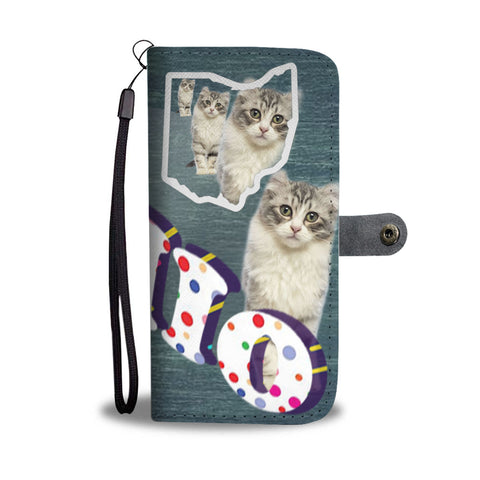 American Curl Cat 3D Print Wallet CaseOH State