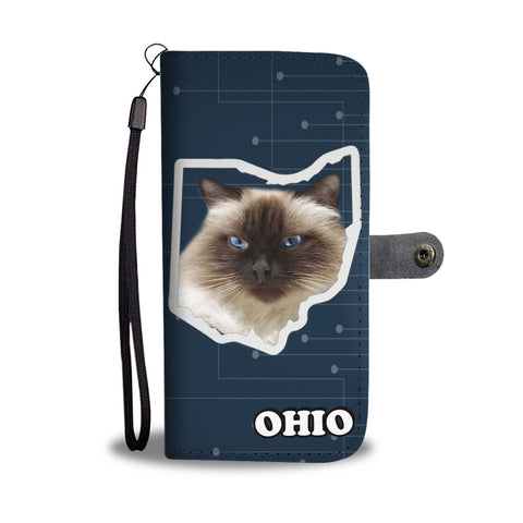 Himalayan Cat Print Wallet CaseOH State