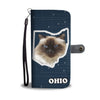 Himalayan Cat Print Wallet CaseOH State