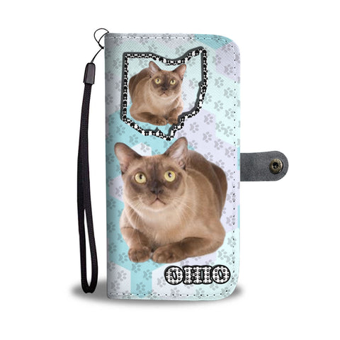 Burmese cat Print Wallet CaseOH State