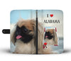 Cute Pekingese Print Wallet CaseAL State