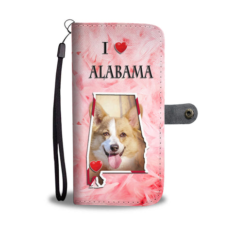 Pembroke Welsh Corgi Print Wallet CaseAL State