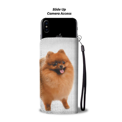 Pomeranian Dog Print Wallet CaseOH State