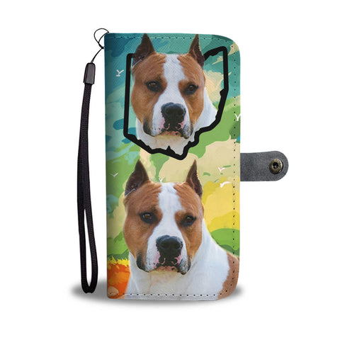 American Staffordshire Terrier Print Wallet CaseOH State