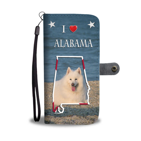 Samoyed Dog Print Wallet CaseAL State