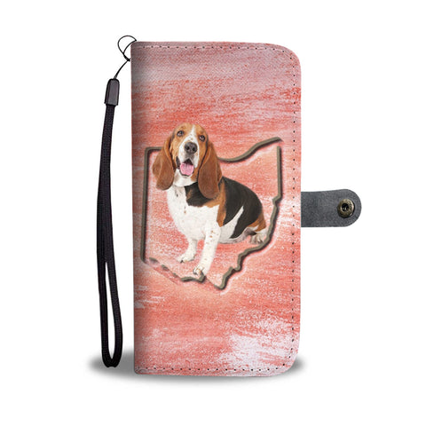 Basset Hound Print Wallet CaseOH State