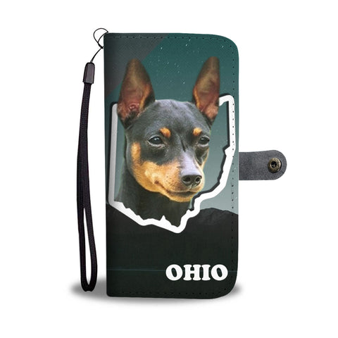 Miniature Pinscher Print Wallet CaseOH State