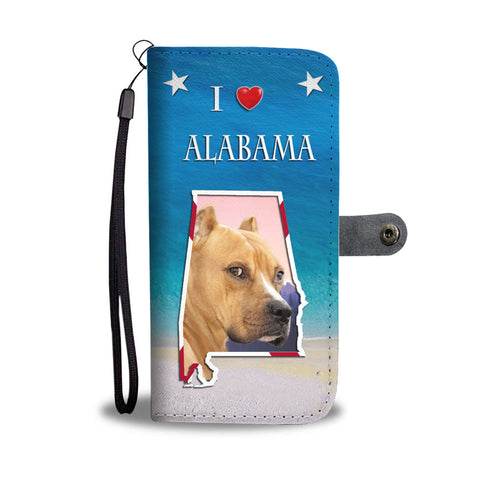 Staffordshire Terrier Print Wallet CaseAL State