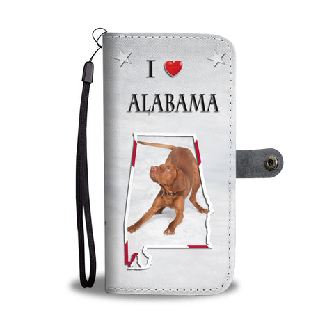 Cute Vizsla Print Wallet CaseAL State