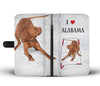 Cute Vizsla Print Wallet CaseAL State