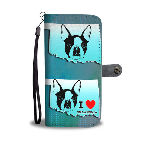 Amazing Boston Terrier Art Print Wallet CaseOK State