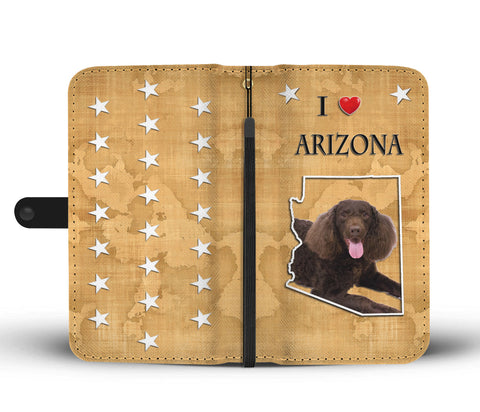 American Water Spaniel Print Wallet CaseAZ State