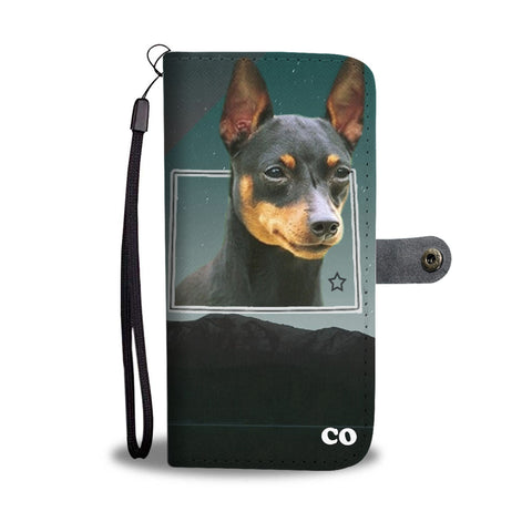 Miniature Pinscher Print Wallet CaseCO State