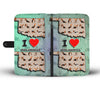 Basset Hound Pattern Print Wallet CaseOK State