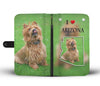 Australian Terrier Dog Print Wallet CaseAZ State