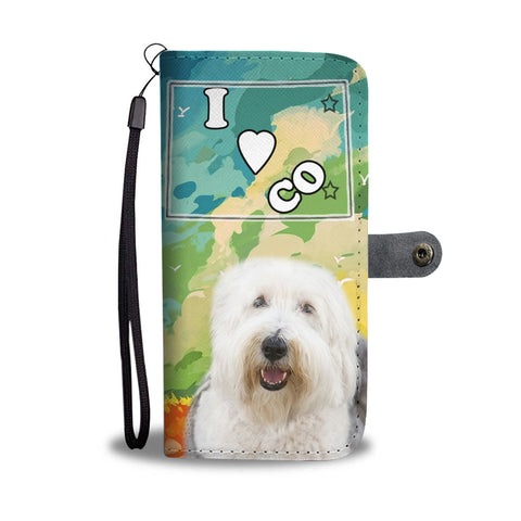 Old English Sheepdog Print Wallet CaseCO State