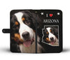 Bernese Mountain Dog Print Wallet CaseAZ State