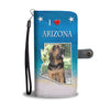 Cute Bloodhound Print Wallet CaseAZ State