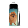 Pomeranian Dog Print Wallet CaseCO State