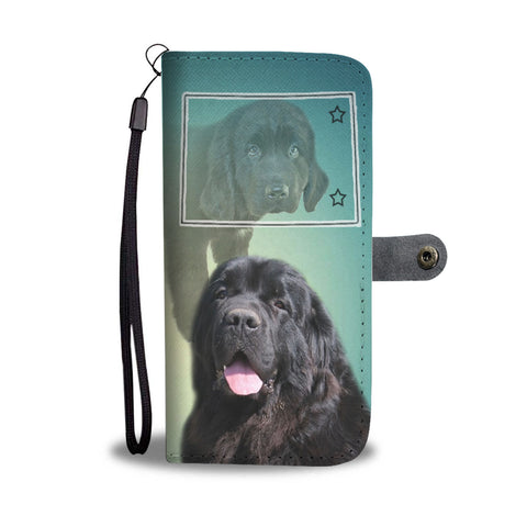 Newfoundland Dog Print Wallet CaseCO State