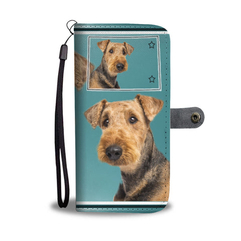 Airedale Terrier Print Wallet CaseCO State