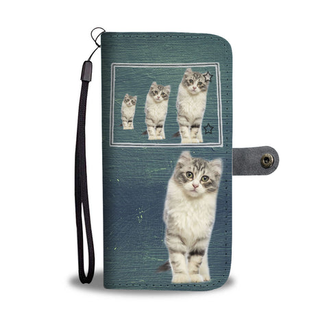 American Curl Cat Print Wallet CaseCO State