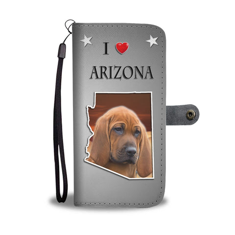 Redbone Coonhound Print Wallet CaseAZ State