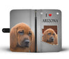 Redbone Coonhound Print Wallet CaseAZ State