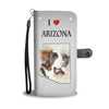 St. Bernard Dog Print Wallet CaseAZ State