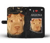 Shar Pei Print Wallet CaseAZ State