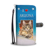 Maine Coon Cat Print Wallet CaseAZ State