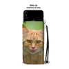 Cute Maine Coon Cat Print Wallet CaseAZ State