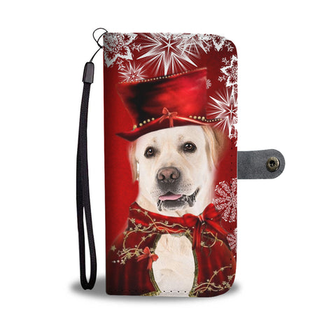Labrador Retriever Christmas Print Wallet Case