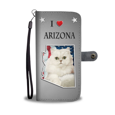 Persian Cat Print Wallet CaseAZ State