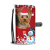 Yorkshire Terrier (Yorkie) Red Christmas Print Wallet Case