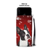 Boston Terrier Christmas Print Wallet Case