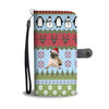 Pug Dog Christmas Print Wallet Case