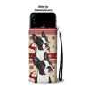 Cute Boston Terrier Christmas Print Wallet Case