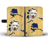 Cute Samoyed Dog Print Wallet CaseAK State