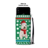 West Highland White Terrier (Westie) Green Christmas Print Wallet Case