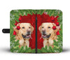 Cute Labrador Retriever Dog Christmas Print Wallet Case