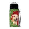 Cute Labrador Retriever Dog Christmas Print Wallet Case