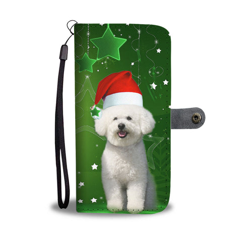 Bichon Frise Christmas Print Wallet Case