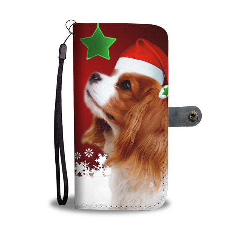 Cavalier King Charles Spaniel Christmas Print Wallet Case