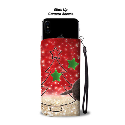 American Water Spaniel On Christmas Print Wallet Case